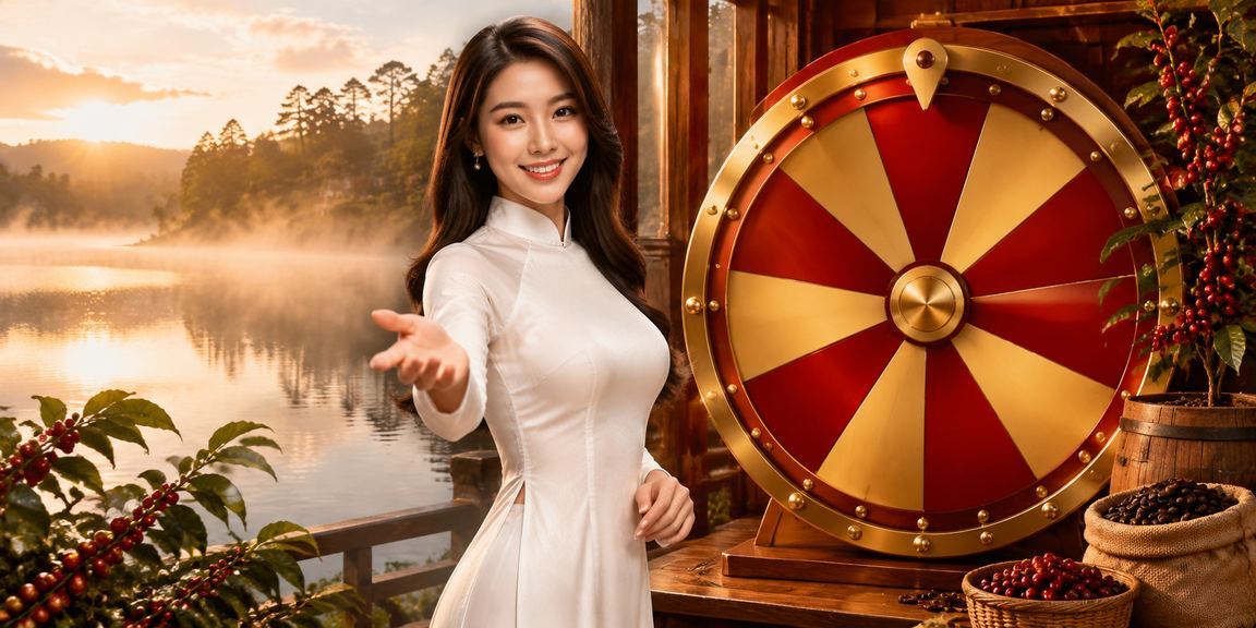 Cô gái áo dài tại Đà Lạt tham gia rút thăm may mắn và giải trí trực tuyến