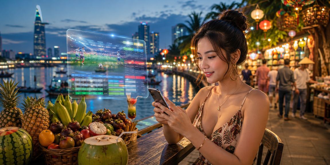 Người dùng Sài Gòn nhận thưởng casino trực tuyến qua điện thoại tại bãi biển